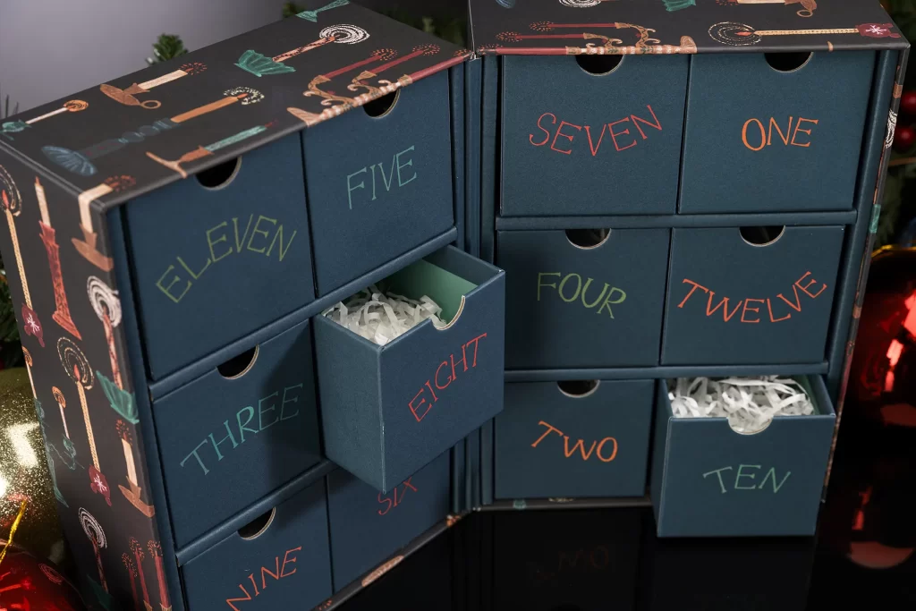 John Lewis 2024 candle advent calendar packaging