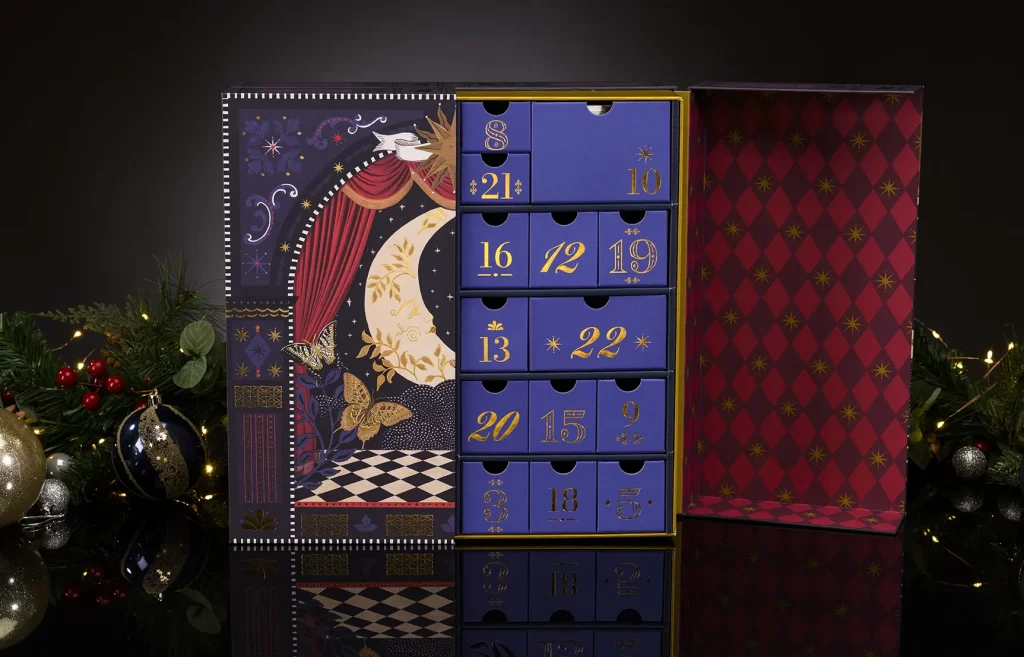 John Lewis beauty advent calendar packaging 2025