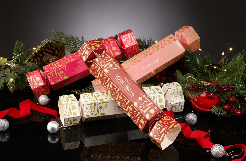 OK! Beauty Box Christmas cracker product packaging
