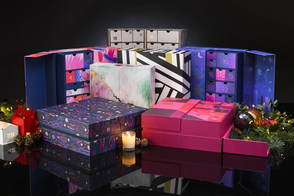 John Lewis advent calendars group shot packaging