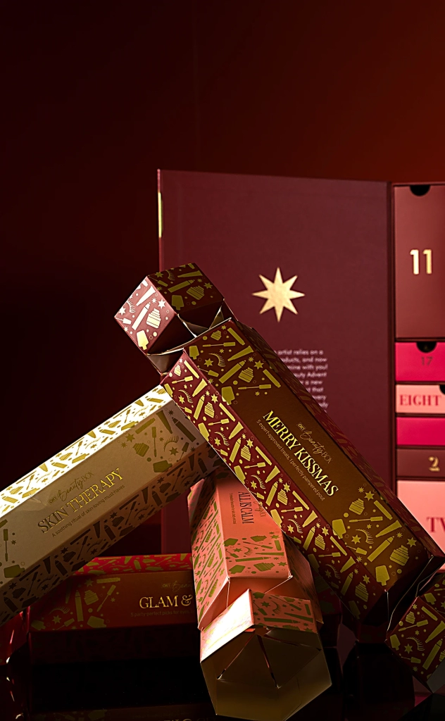 OK! Beauty Box Christmas cracker product packaging