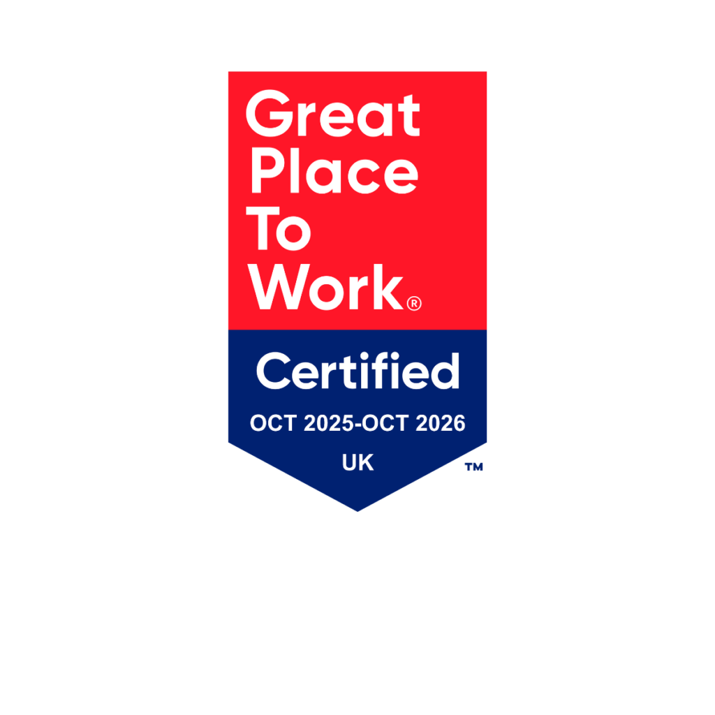 Great Place to Work certified badge 2025–2026