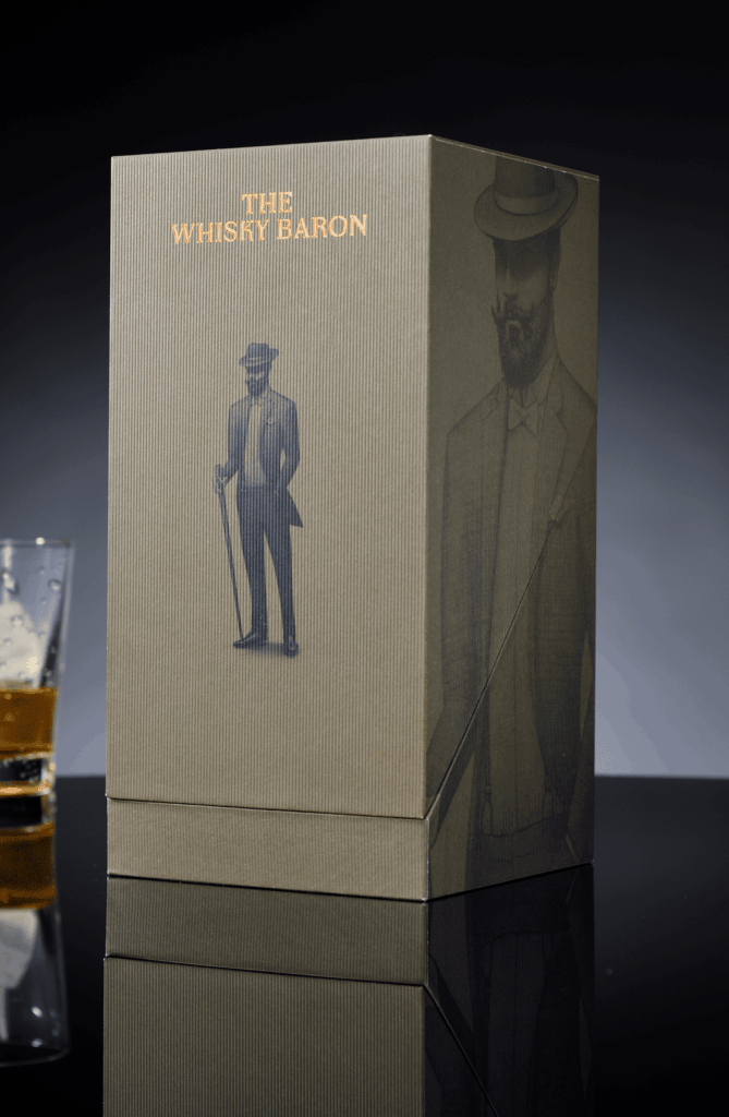 The Whiskey Baron whiskey case product packaging