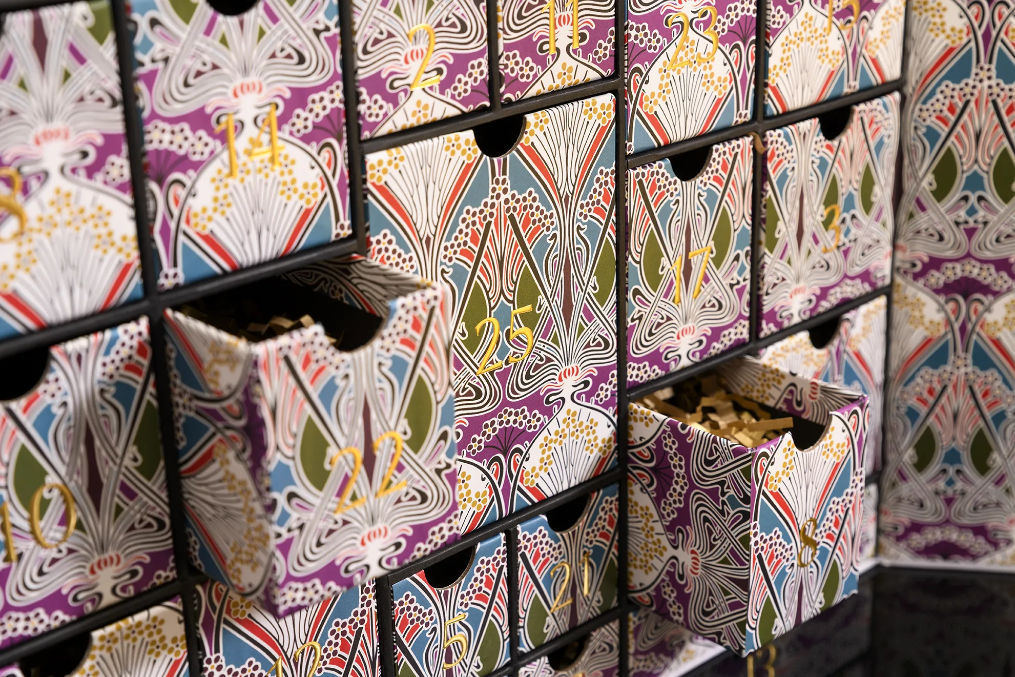 Liberty beauty advent calendar 2026 drawers packaging