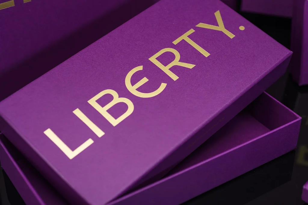 Liberty luxury retail box packaging